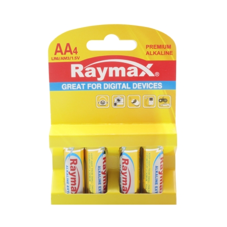 باتری قلمی آلکالاین چهارتایی مارک Raymax