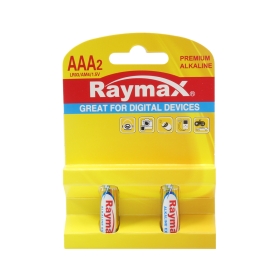 باتری نیم قلمی آلکالاین دوتایی مارک Raymax