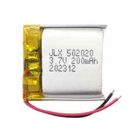 باتری لیتیوم پلیمر 3.7v ظرفیت 200mAh کد 502020
