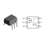 تراشه اپتوکوپلر H11AA1 پکیج DIP-6
