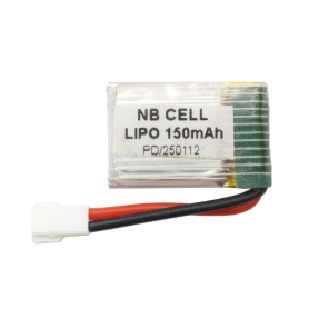 باتری لیتیوم پلیمر 3.7v ظرفیت 150mAh مارک NB کد 250112