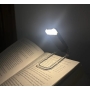 چراغ LED مطالعه گیره‌ ای مشکی با قابلیت شارژ