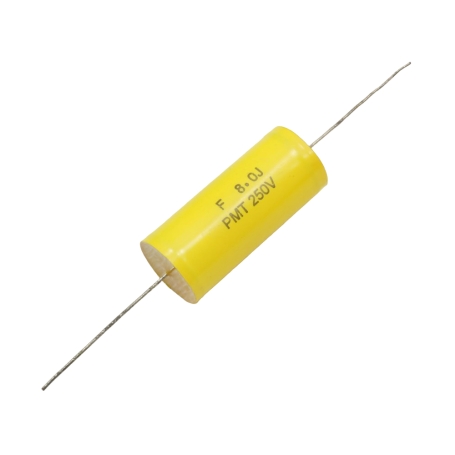 خازن پروپیلن صوتی 8uF / 250V آکسیال PMT
