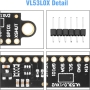 ماژول فاصله سنج لیزری VL53L0X GY-53 محصول CJMCU