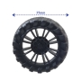 چرخ ربات پلاستیکی کوچک سایز 35x10mm
