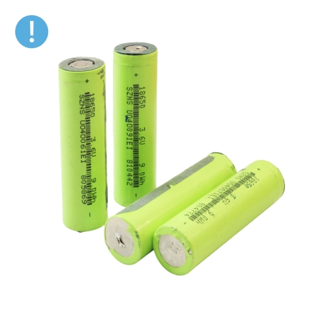 باتری لیتیوم یون کارکرده 3.7v سایز 18650 سرتخت 2500mAh ضریب جریان 2C مارک SZNS