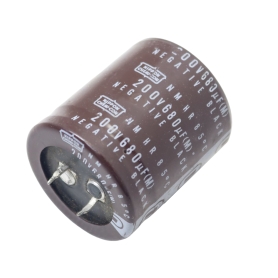 خازن الکترولیتی 680uF / 200V ژاپنی مارک NIPPON خازن الکت