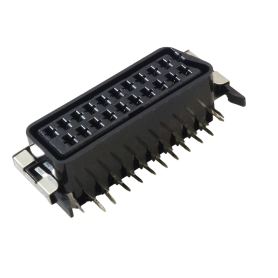 کانکتور SCART مادگی 21 پین روبردی دارای هولدر فلزی