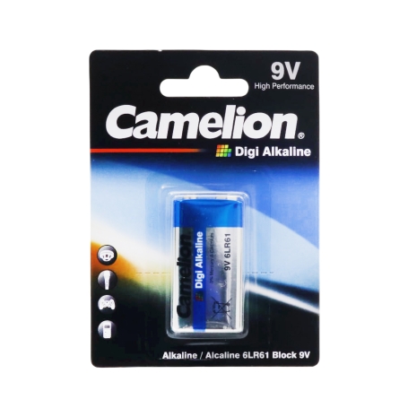 باتری کتابی 9 ولت دیجی آلکالاین مارک Camelion