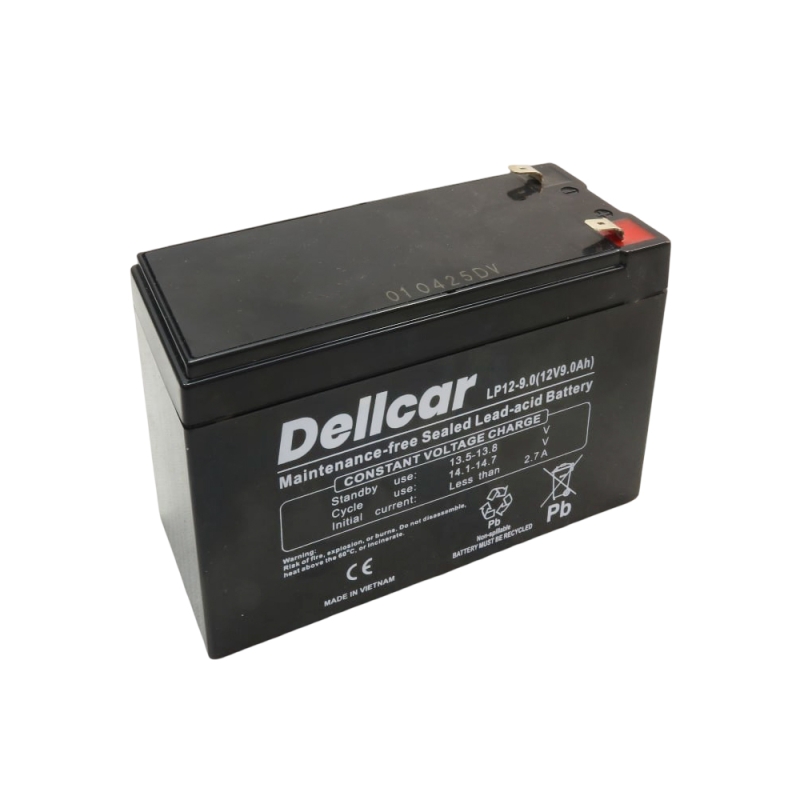 باتری خشک 12 ولت 9 آمپر ساعت مارک Dellcar