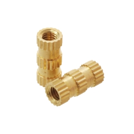 مهره برنجی آج دار اینسرتی M3 طول 10mm مهره برنجی آج دار اینسرتی M3 طول 10mm