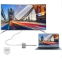 کابل مبدل Type-C به HDMI+VGA+USB 3.0+PD