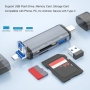 ریدر و هاب چندکاره USB با ورودی Type-C و Micro USB و USB