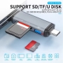 ریدر و هاب چندکاره USB با ورودی Type-C و Micro USB و USB