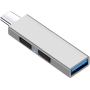 هاب 3 پورت USB با کانکتور Type-C و پشتیبانی از USB 3.0 بدنه فلزی