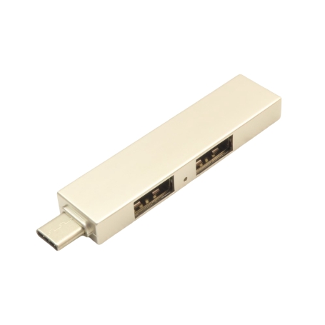 هاب 3 پورت USB با کانکتور Type-C و پشتیبانی از USB 3.0 بدنه فلزی