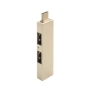 هاب 3 پورت USB با کانکتور Type-C و پشتیبانی از USB 3.0 بدنه فلزی