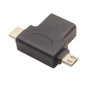 مبدل OTG دوکاره USB 3.0 با ورودی Type-C و Micro-USB