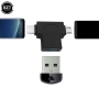 مبدل OTG دوکاره USB 3.0 با ورودی Type-C و Micro-USB