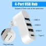 هاب 4 پورت USB 3.0 / USB 2.0 / Type-C رایت متحرک