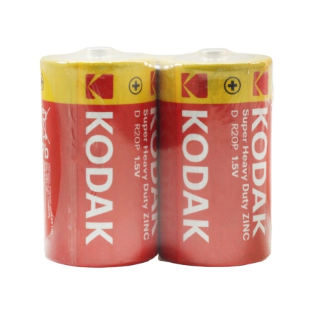 باتری بزرگ سایز D دوتایی SUPER HEAVY DUTY ZINK مارک KODAK