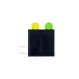 LED قابدار دوبل سبز-زرد رایت 3mm