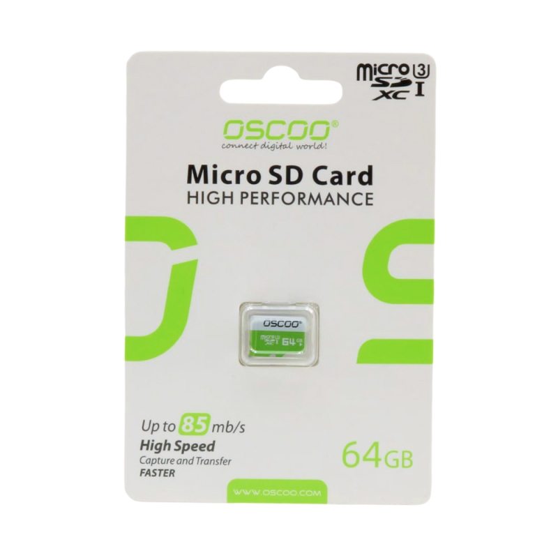 کارت حافظه MicroSDXC مدل UHS-I U1 V10 مارک OSCOO ظرفیت 64 گیگابایت