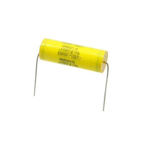 خازن پروپیلن صوتی 0.47uF / 630V آکسیال سری WMF مارک CDET