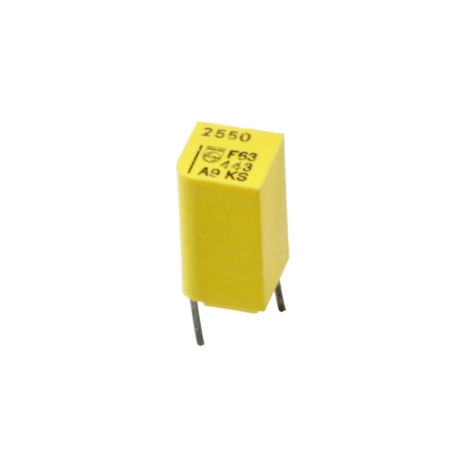 خازن پلی استر (استایرن) 2.55nF / 63V سری 443 مارک PHILIPS