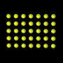 دات ماتریس 5x8 سبز 38x53mm