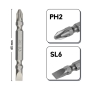 سری پیچ گوشتی دو سر فولادی PH2-SL6 مدل PSL