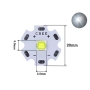LED CREE سفید مهتابی 3.6V-3W به همراه هیت سینک