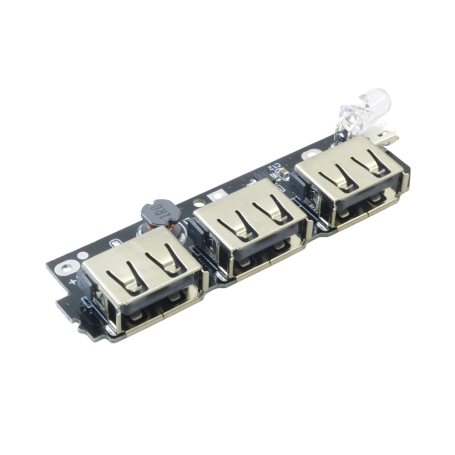 ماژول ساخت پاوربانک دارای سه خروجی 5V-2.1A USB