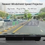 هدآپ دیسپلی Head-up Display خودرو دارای کانکتور USB Type-C مدل W1