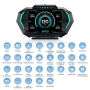 هدآپ دیسپلی Head-up Display خودرو دارای کانکتور OBD2 مدل P24