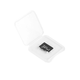 جعبه پلاستیکی شفاف مناسب TF-Card سایز 37x37x4mm