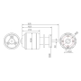 داکت فن 64 میلیمتر با موتور براشلس QF2611-4500KV