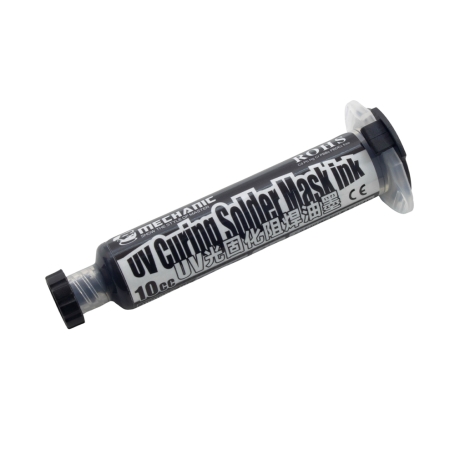 رنگ محافظ مدار چاپی UV مشکی 10cc مارک Mechanic