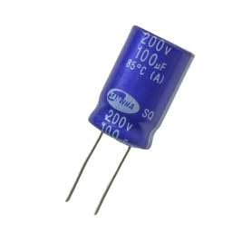 خازن الکترولیتی 100uF / 200V کره ای مارک SAMWHA