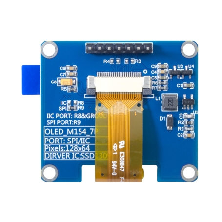 ماژول OLED 1.54 inch سفید رزولیشن 128x64