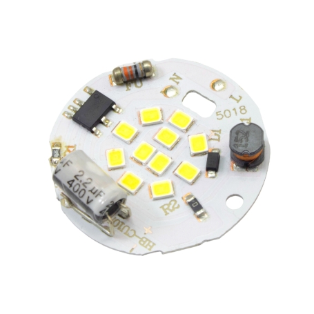LED DOB سفید مهتابی 220VAC 7W گرد قطر 34mm