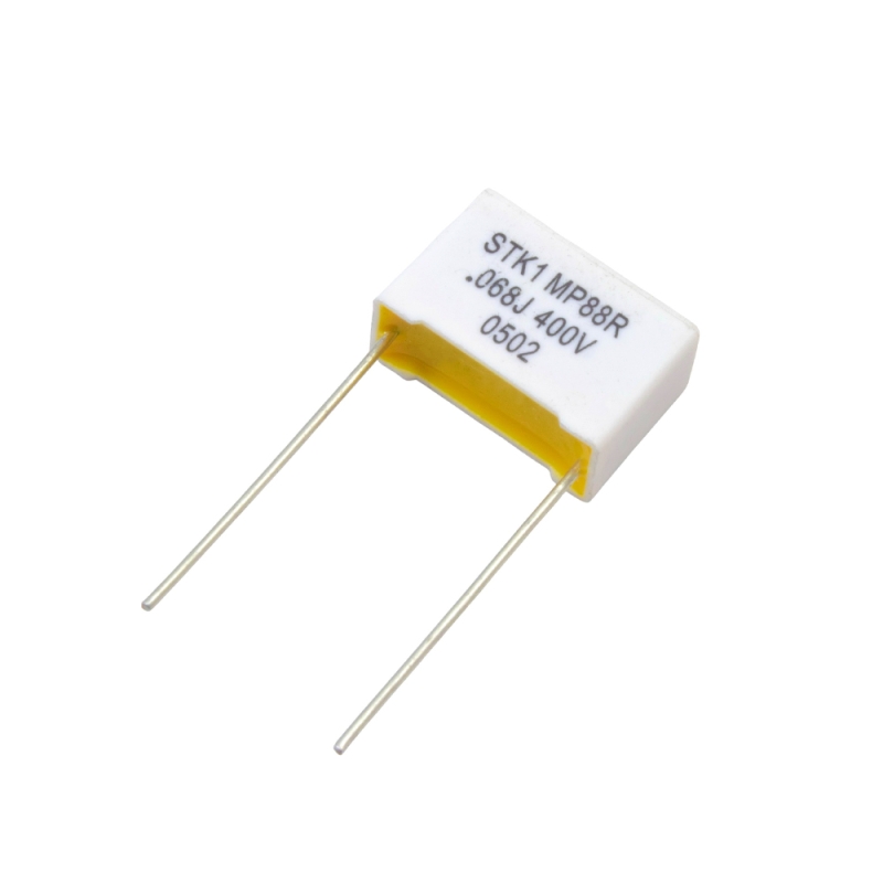 خازن 68nF / 400V MKP مناسب برای فیلترینگ و کوپلاژ سری MP88R آمریکایی مارک STK ELECTRONICS