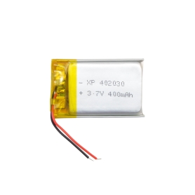 باتری لیتیوم پلیمر 3.7v ظرفیت 400mAh کد 402030 باتری لیتیوم پلیمر 3.7v ظرفیت 400mAh کد 402030