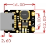 ماژول شارژر باتری لیتیوم یون تک سل با ورودی USB Type-C مدل LX-LBC3