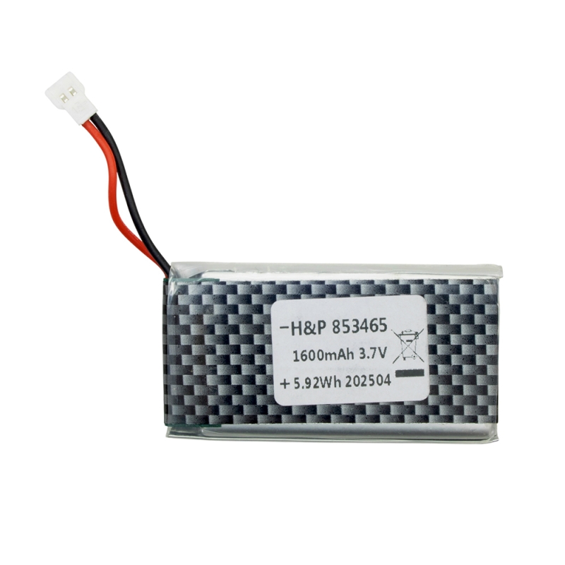 باتری لیتیوم پلیمر 3.7v ظرفیت 1600mAh تک سل 25c کد 853465
