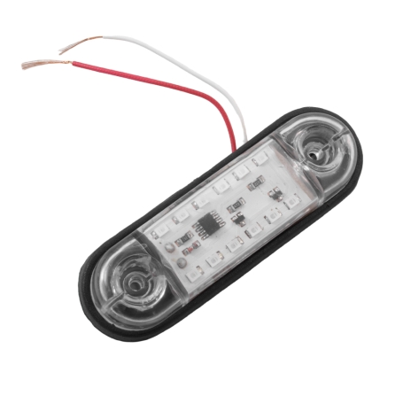 LED فلاشر پلیسی پهن دوردیفه 12V آبی-قرمز
