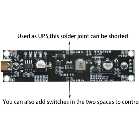 ماژول هولدر و شارژر باتری لیتیومی سایز 18650 دارای مبدل افزاینده ولتاژ به 9 ولت با ورودی USB Type-C