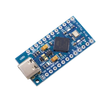 برد آردوینو پرو میکرو Arduino Pro Micro دارای ورودی USB Type-C