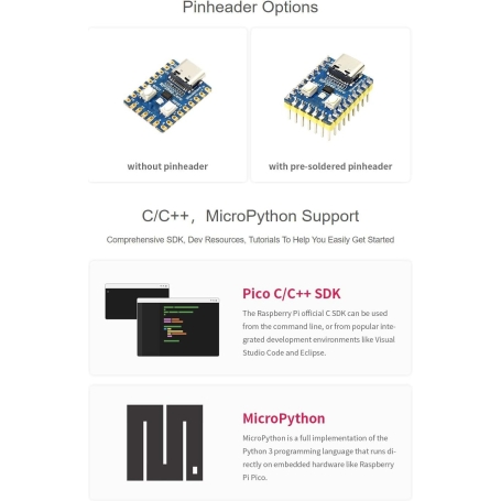 برد توسعه RP2040-Zero دارای ورودی USB Type-C