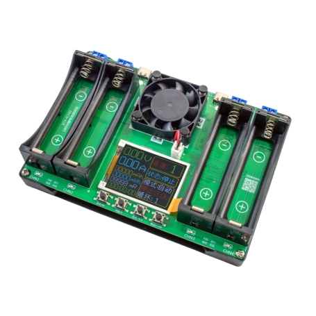 تستر ظرفیت واقعی باتری های لیتیومی 4 تایی دارای نمایشگر رنگی مدل GXHF0107